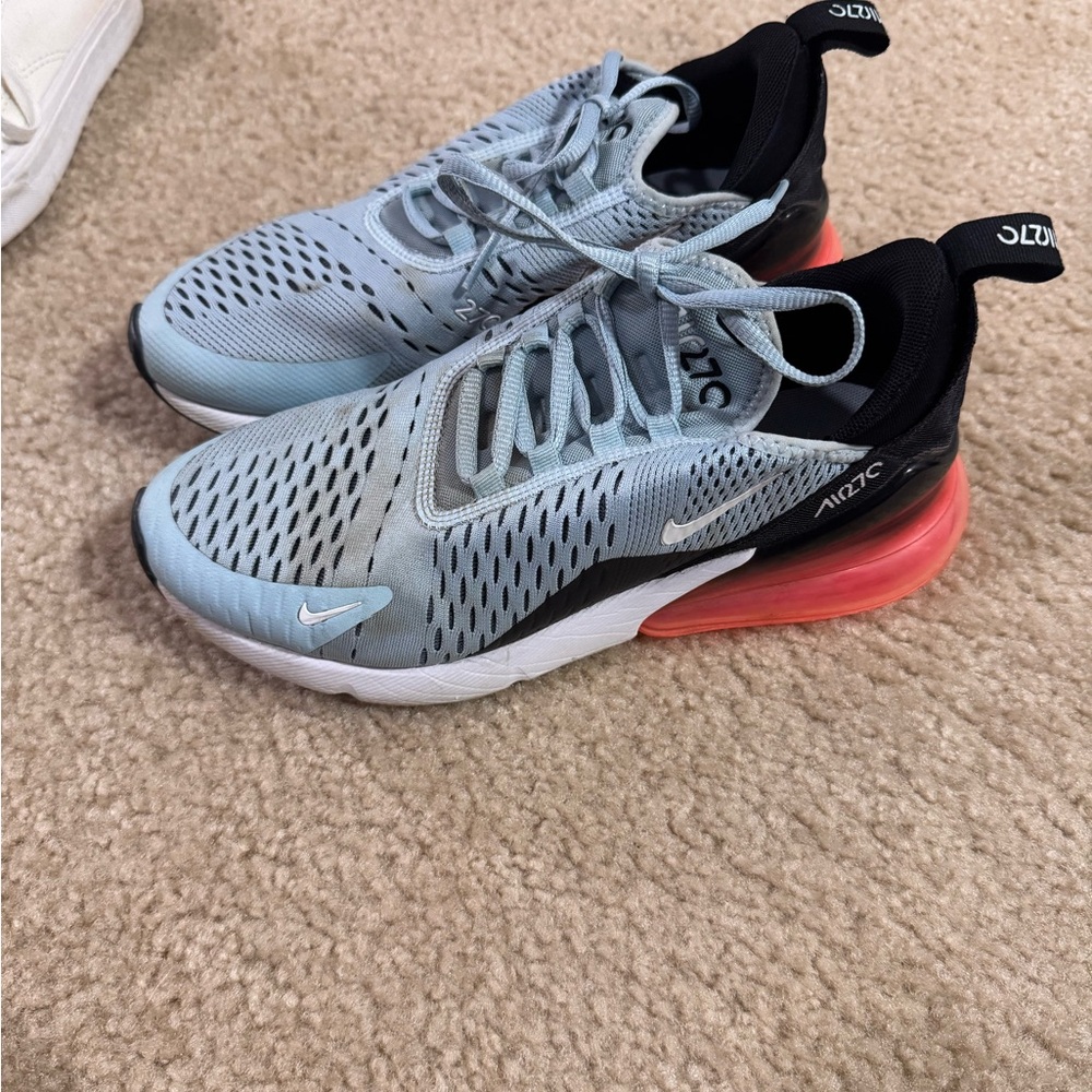 Nike Blue and Res Sneakers with Air Max Cushioning